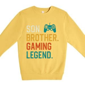 Gaming Gifts Old Christmas Gamer Premium Crewneck Sweatshirt