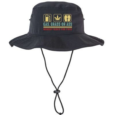 Gas Grass Or Ass Nobody Rides For Free Bucket Hat