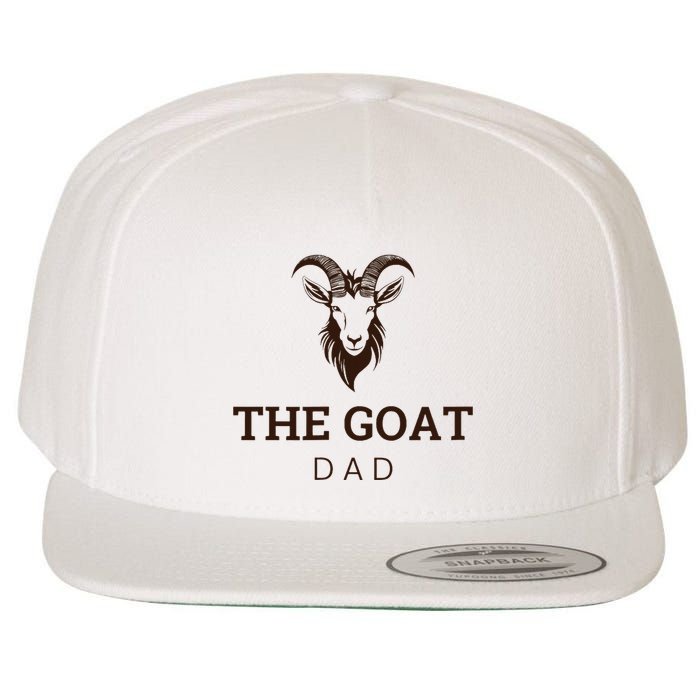 Goat Greatest Of All Time Dad Wool Snapback Cap