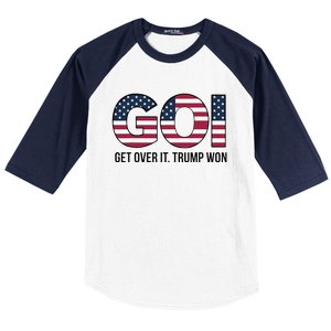 Goi Get Over It Trump Won Election 2024 Baseball Sleeve Shirt