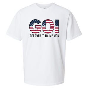 Goi Get Over It Trump Won Election 2024 Sueded Cloud Jersey T-Shirt