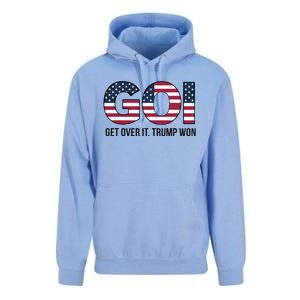 Goi Get Over It Trump Won Election 2024 Unisex Surf Hoodie