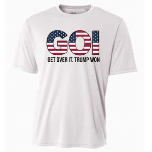 Goi Get Over It Trump Won Election 2024 Cooling Performance Crew T-Shirt