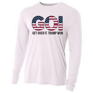 Goi Get Over It Trump Won Election 2024 Cooling Performance Long Sleeve Crew