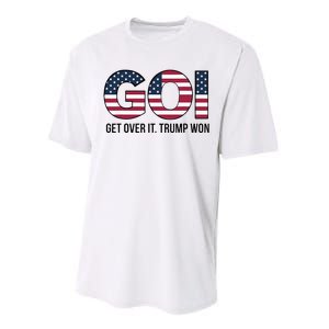 Goi Get Over It Trump Won Election 2024 Performance Sprint T-Shirt