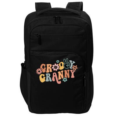 Groovy Granny One Thankful Granny Thanksgiving Christmas Impact Tech Backpack