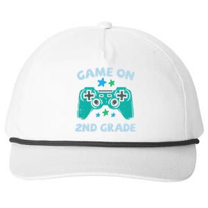 Gaming Game On 2Nd Grade Second First Day School Gamer Gift Snapback Five-Panel Rope Hat