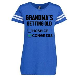 GrandmaS Getting Old Hospice Or Congress Sarcastic Enza Ladies Jersey Football T-Shirt