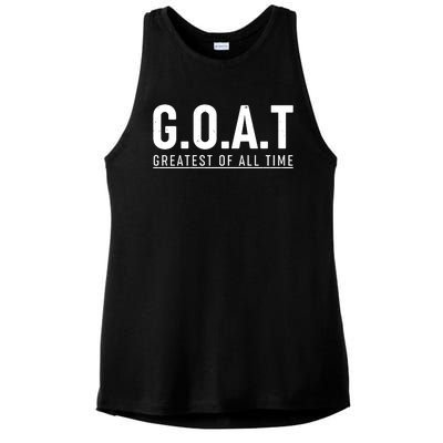 G.O.A.T Greatest Of All Time Ladies PosiCharge Tri-Blend Wicking Tank