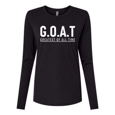 G.O.A.T Greatest Of All Time Womens Cotton Relaxed Long Sleeve T-Shirt