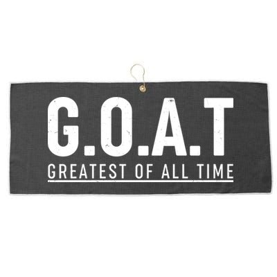 G.O.A.T Greatest Of All Time Large Microfiber Waffle Golf Towel