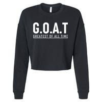 G.O.A.T Greatest Of All Time Cropped Pullover Crew