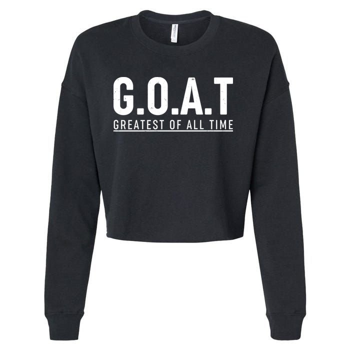 G.O.A.T Greatest Of All Time Cropped Pullover Crew