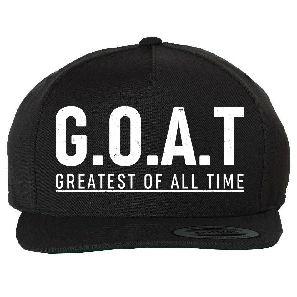 G.O.A.T Greatest Of All Time Wool Snapback Cap