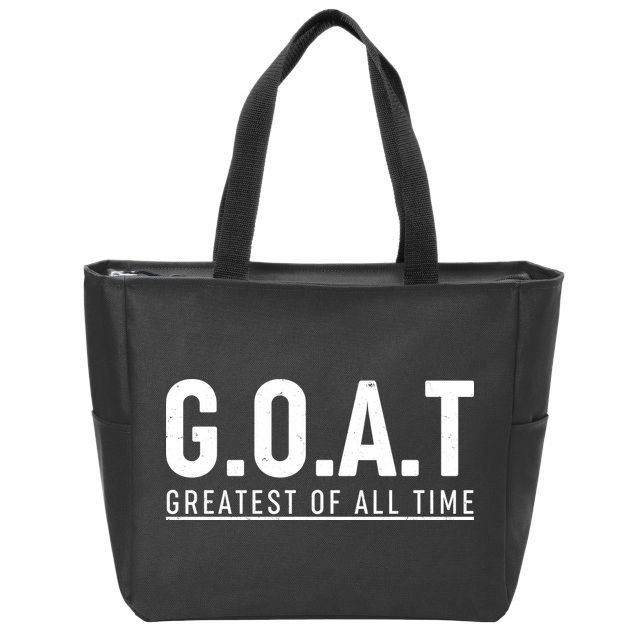 G.O.A.T Greatest Of All Time Zip Tote Bag