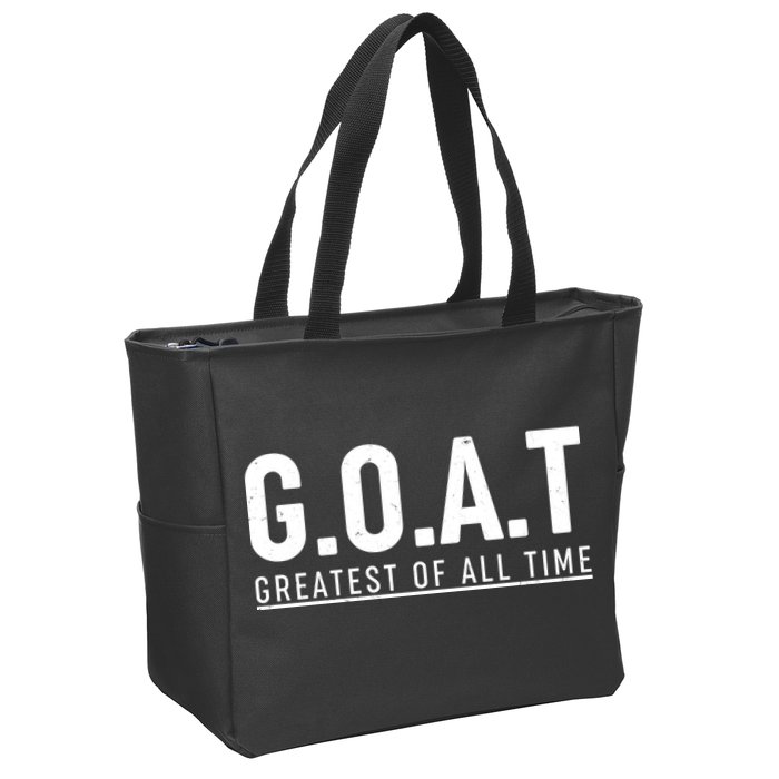 G.O.A.T Greatest Of All Time Zip Tote Bag