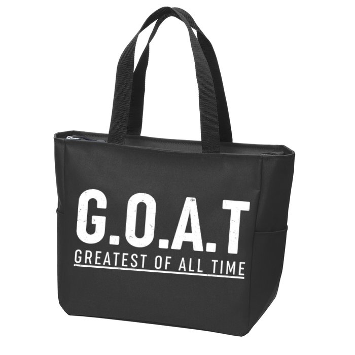 G.O.A.T Greatest Of All Time Zip Tote Bag