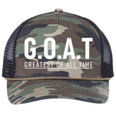 G.O.A.T Greatest Of All Time Retro Rope Trucker Hat Cap