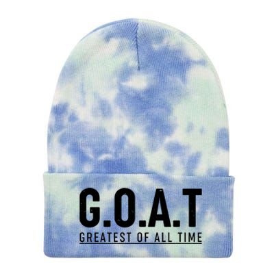 G.O.A.T Greatest Of All Time Tie Dye 12in Knit Beanie