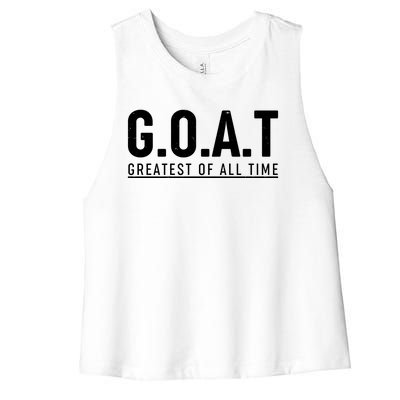 G.O.A.T Greatest Of All Time Women's Racerback Cropped Tank