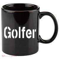 Golfer 11oz C Handle Ceramic Mug