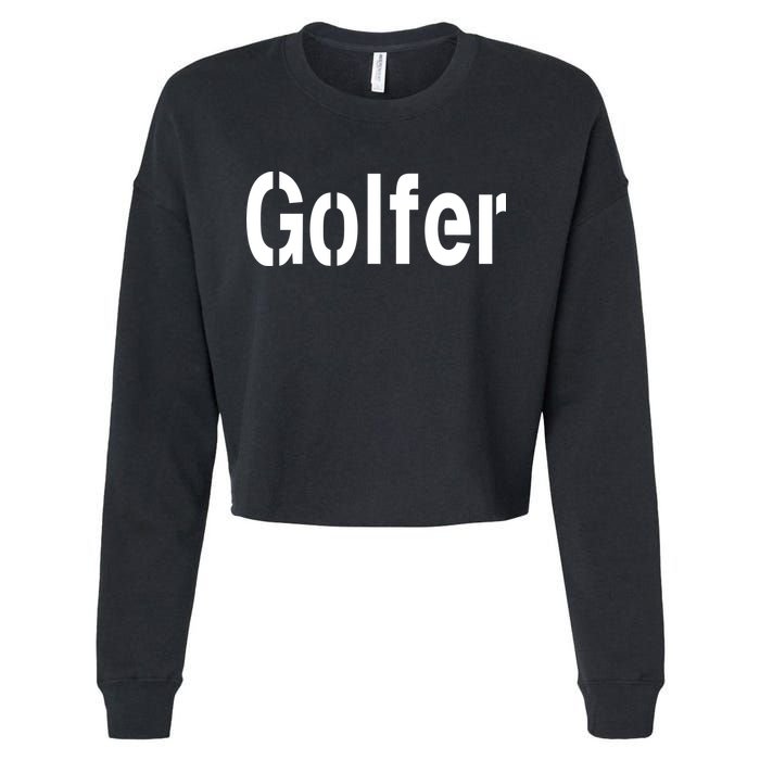Golfer Cropped Pullover Crew