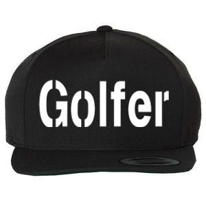 Golfer Wool Snapback Cap