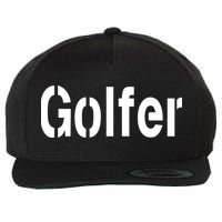 Golfer Wool Snapback Cap