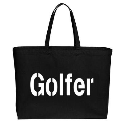 Golfer Cotton Canvas Jumbo Tote