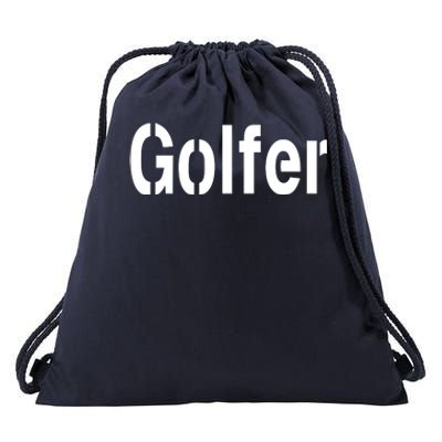 Golfer Drawstring Bag