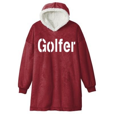 Golfer Hooded Wearable Blanket