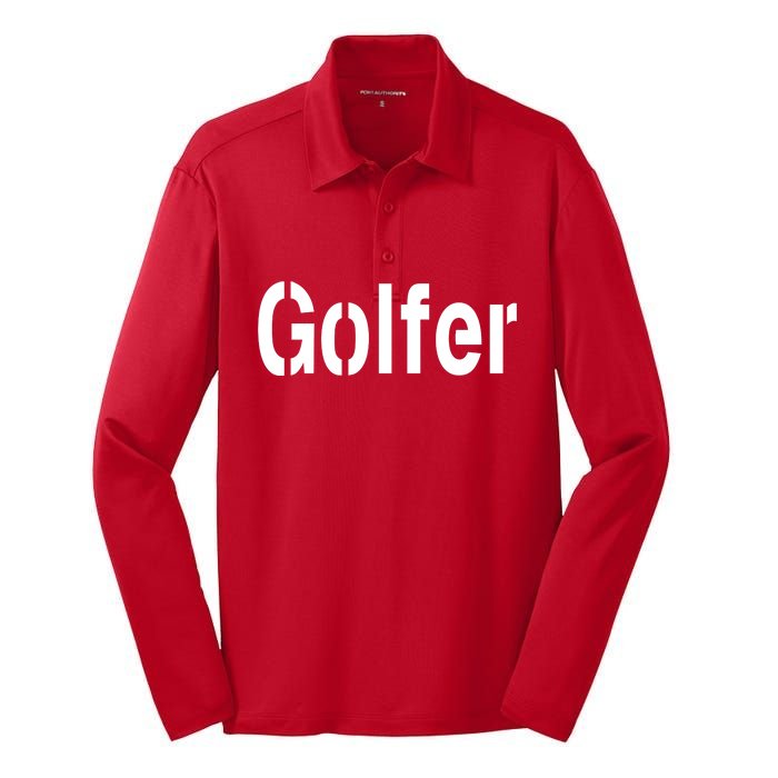 Golfer Silk Touch Performance Long Sleeve Polo