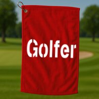 Golfer Golf Towel