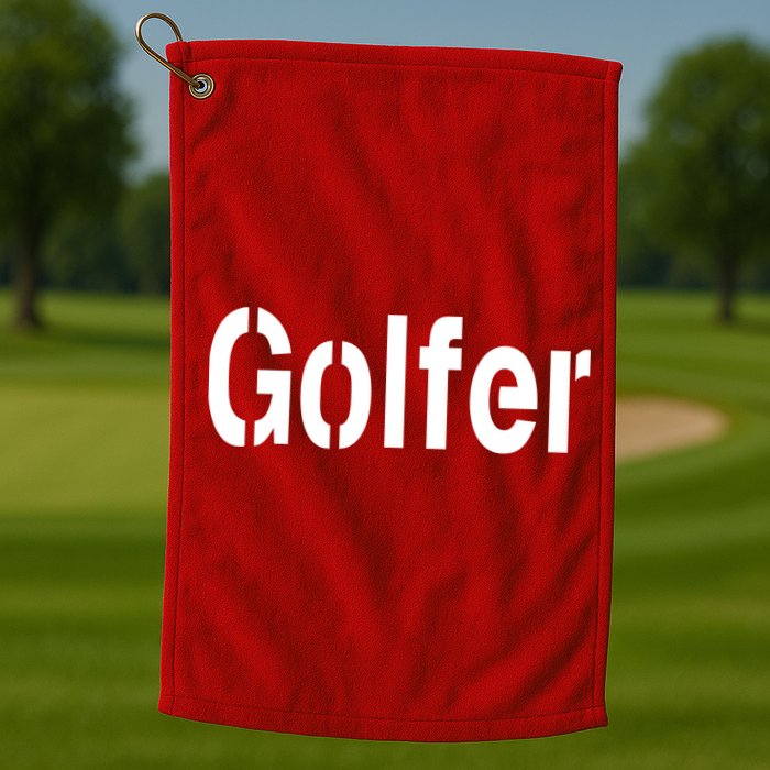 Golfer Golf Towel