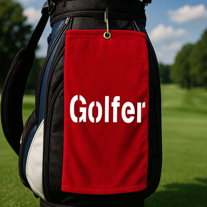 Golfer Golf Towel