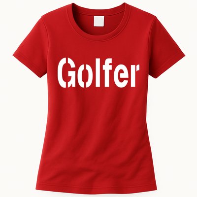 Golfer Womens T-Shirt