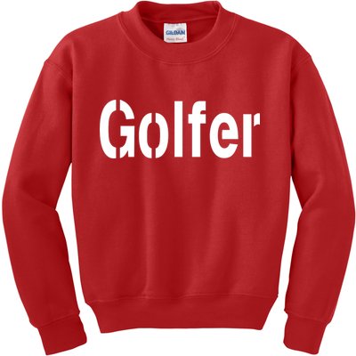 Golfer Kids Sweatshirt