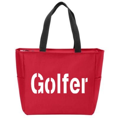 Golfer Zip Tote Bag