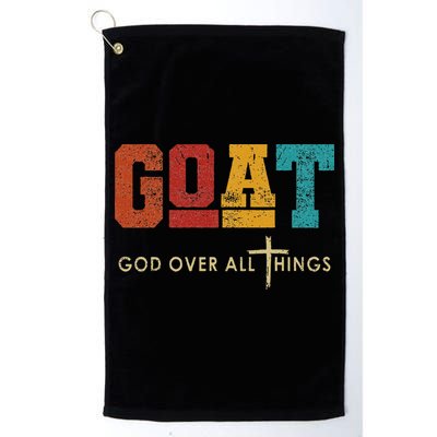 Goat God Over All Things Jesus Religion God Bible Christian Golf Towel