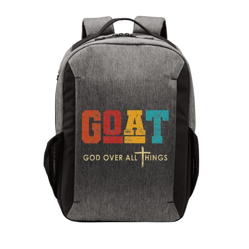 Goat God Over All Things Jesus Religion God Bible Christian Vector Backpack