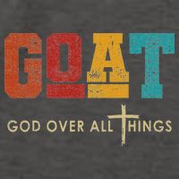 Goat God Over All Things Jesus Religion God Bible Christian Vector Backpack