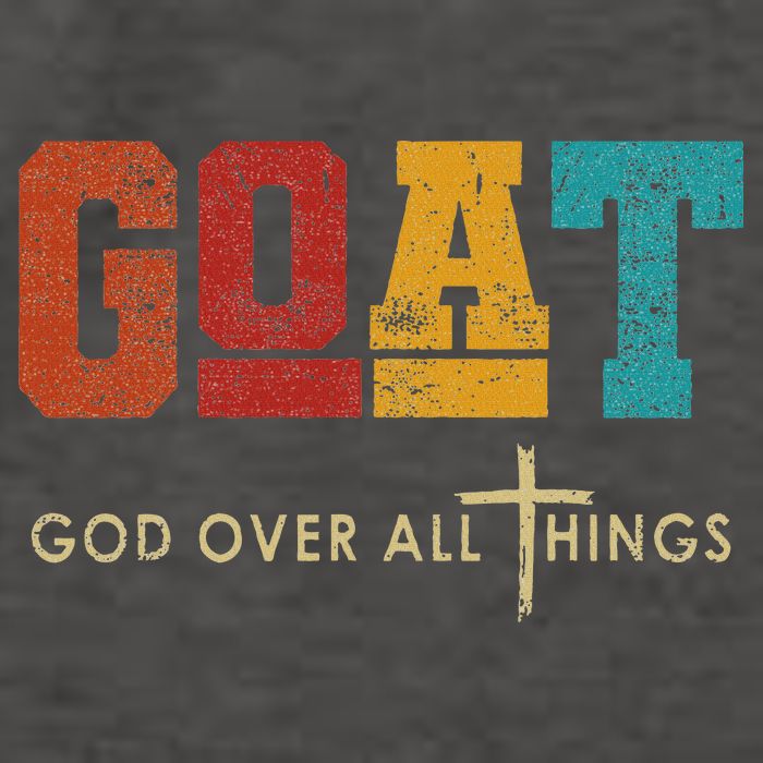 Goat God Over All Things Jesus Religion God Bible Christian Vector Backpack