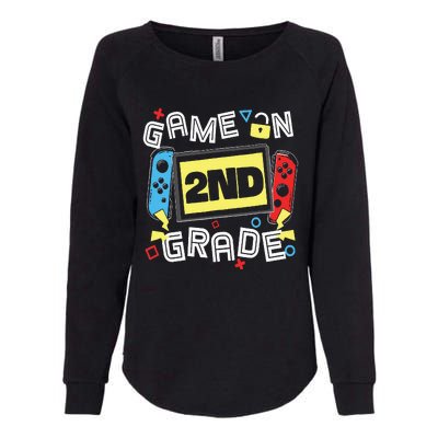 Gaming Game On 2nd Grade Second First Day School Gamer Womens California Wash Sweatshirt