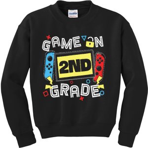 Gaming Game On 2nd Grade Second First Day School Gamer Kids Sweatshirt