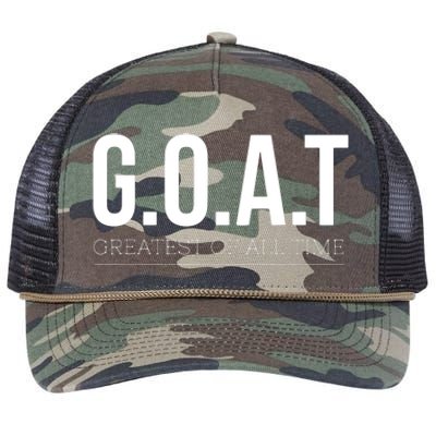 GOAT Greatest Of All Time Retro Rope Trucker Hat Cap