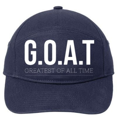 GOAT Greatest Of All Time 7-Panel Snapback Hat