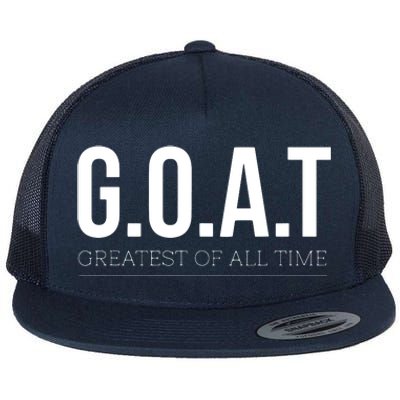 GOAT Greatest Of All Time Flat Bill Trucker Hat