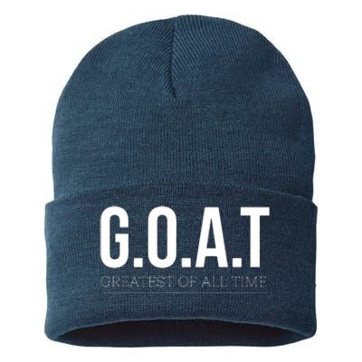 GOAT Greatest Of All Time Sustainable Knit Beanie