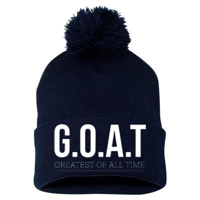 GOAT Greatest Of All Time Pom Pom 12in Knit Beanie