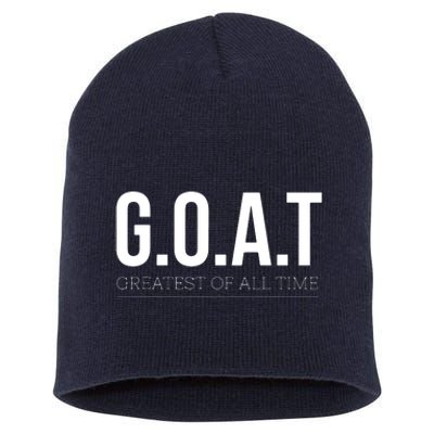 GOAT Greatest Of All Time Short Acrylic Beanie